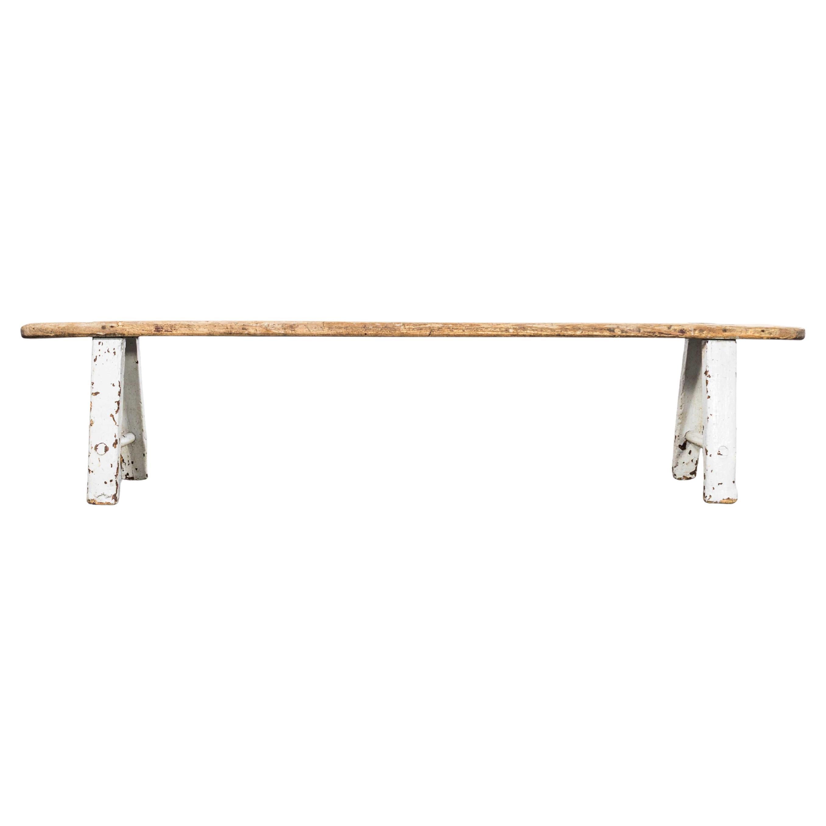 19th Century Welsh Compact Scullery Bench For Sale