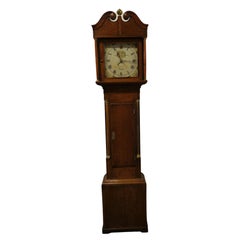 19th Century Welsh Country Oak Long Case Clock by Wm Jones of Llanfyllin