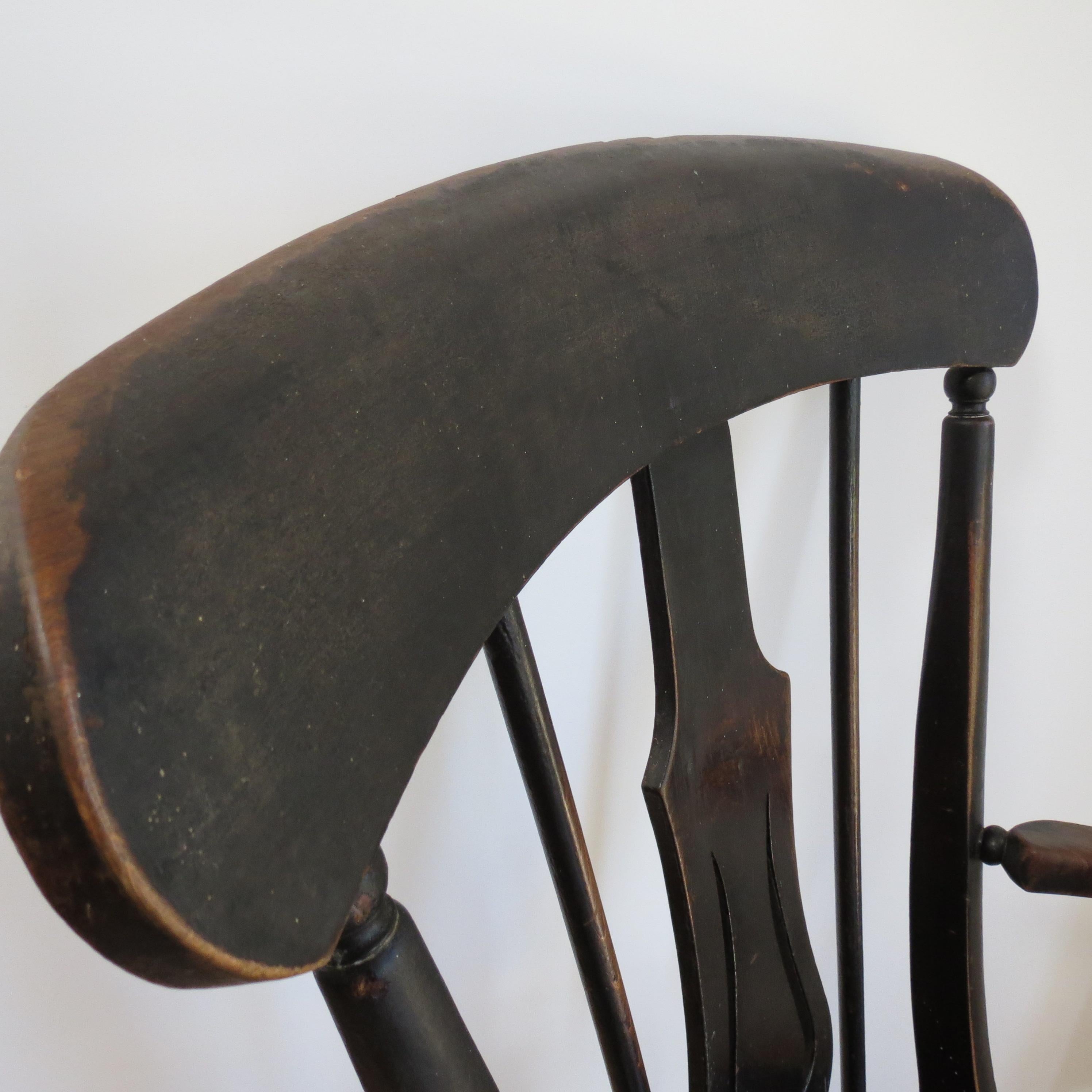 19ème siècle  Chaise Welsh Elm Folk Farmhouse Bon état - En vente à Stow on the Wold, GB