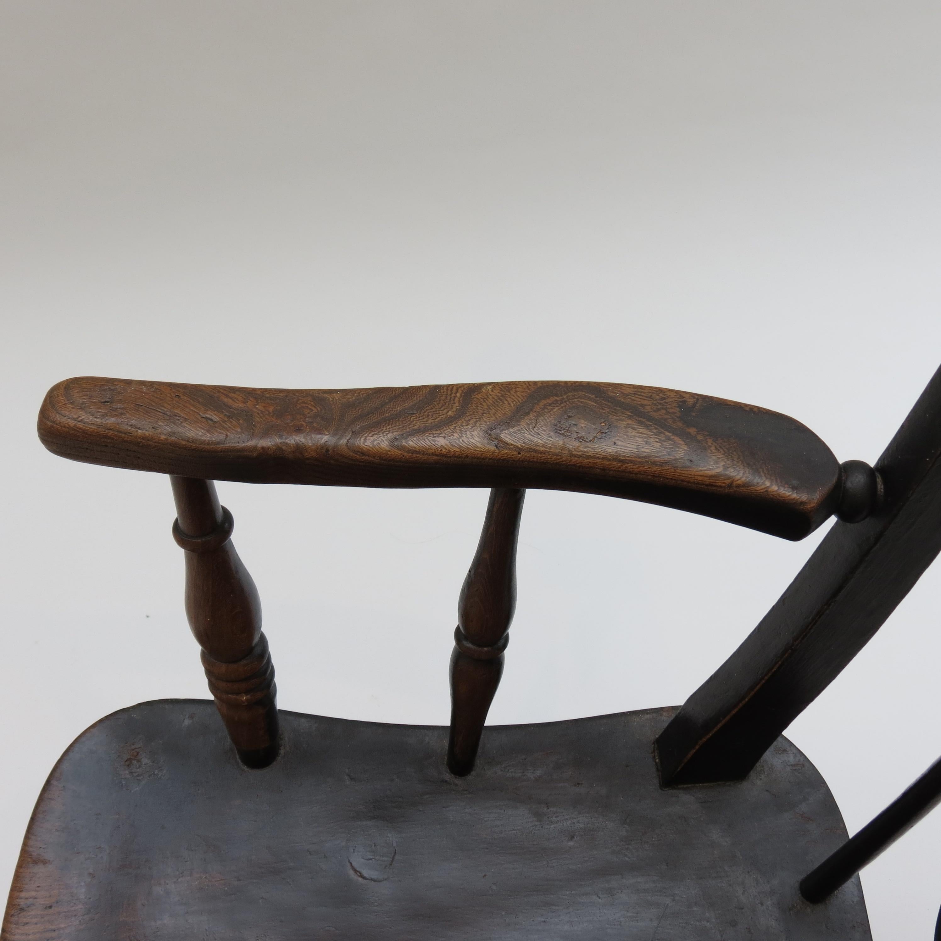 Hêtre 19ème siècle  Chaise Welsh Elm Folk Farmhouse en vente