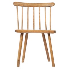 Chaise en orme gallois du 19ème siècle Primitive Wabi Sabi Stick Back Chair