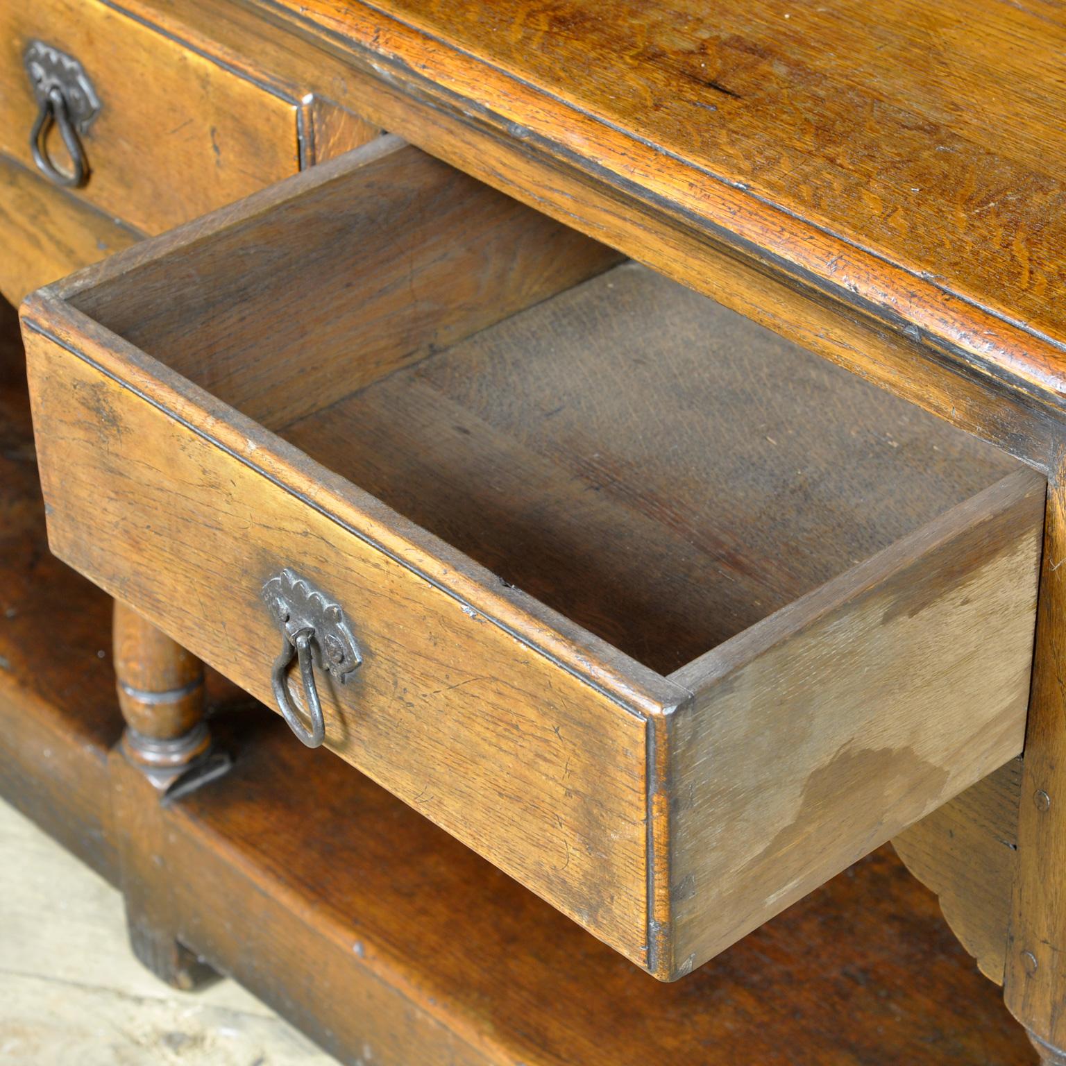19th Century, Welsh Oak Dresser 3