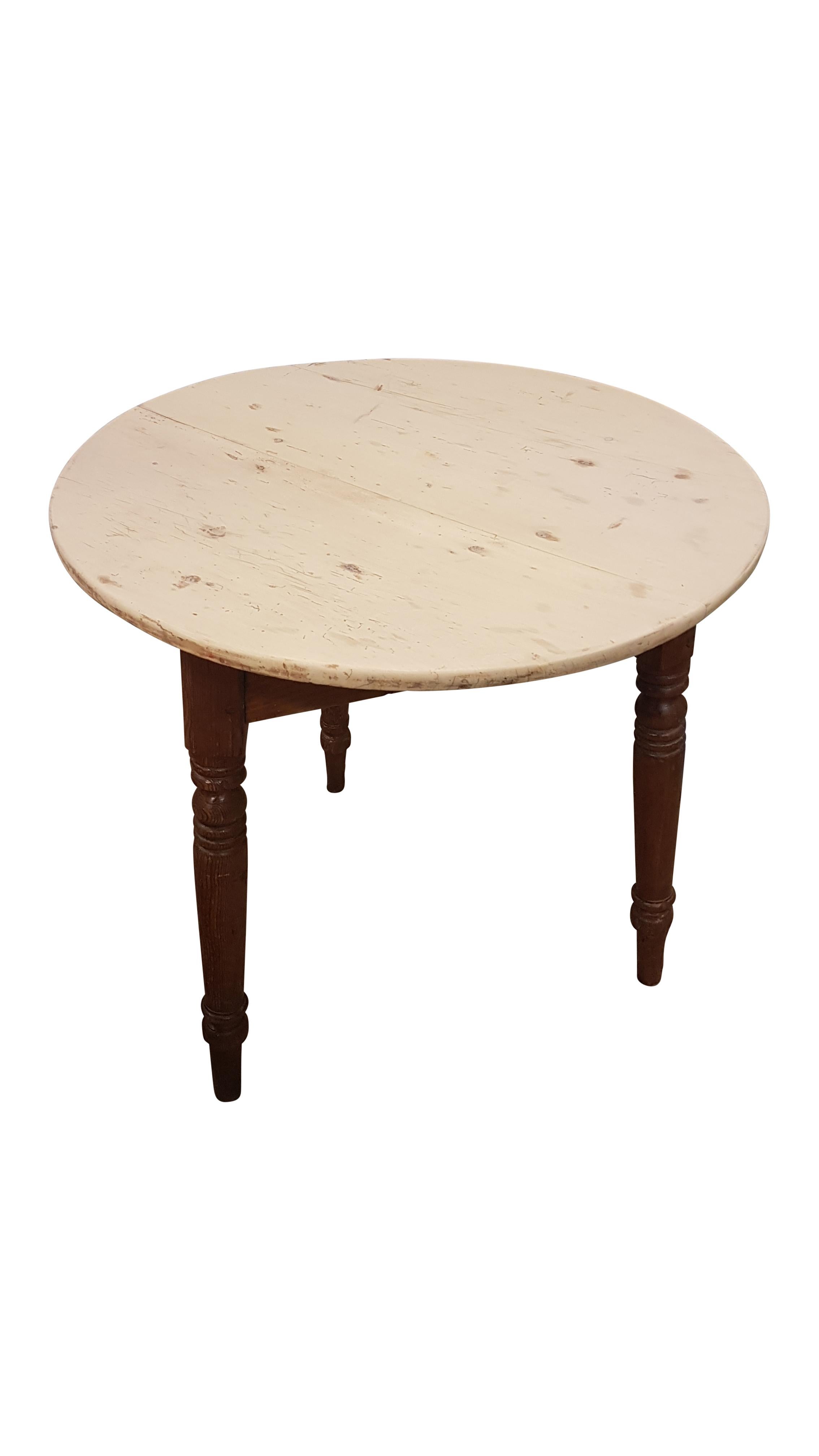 Victorian 19th Century Welsh Pine Cricket Table For Sale