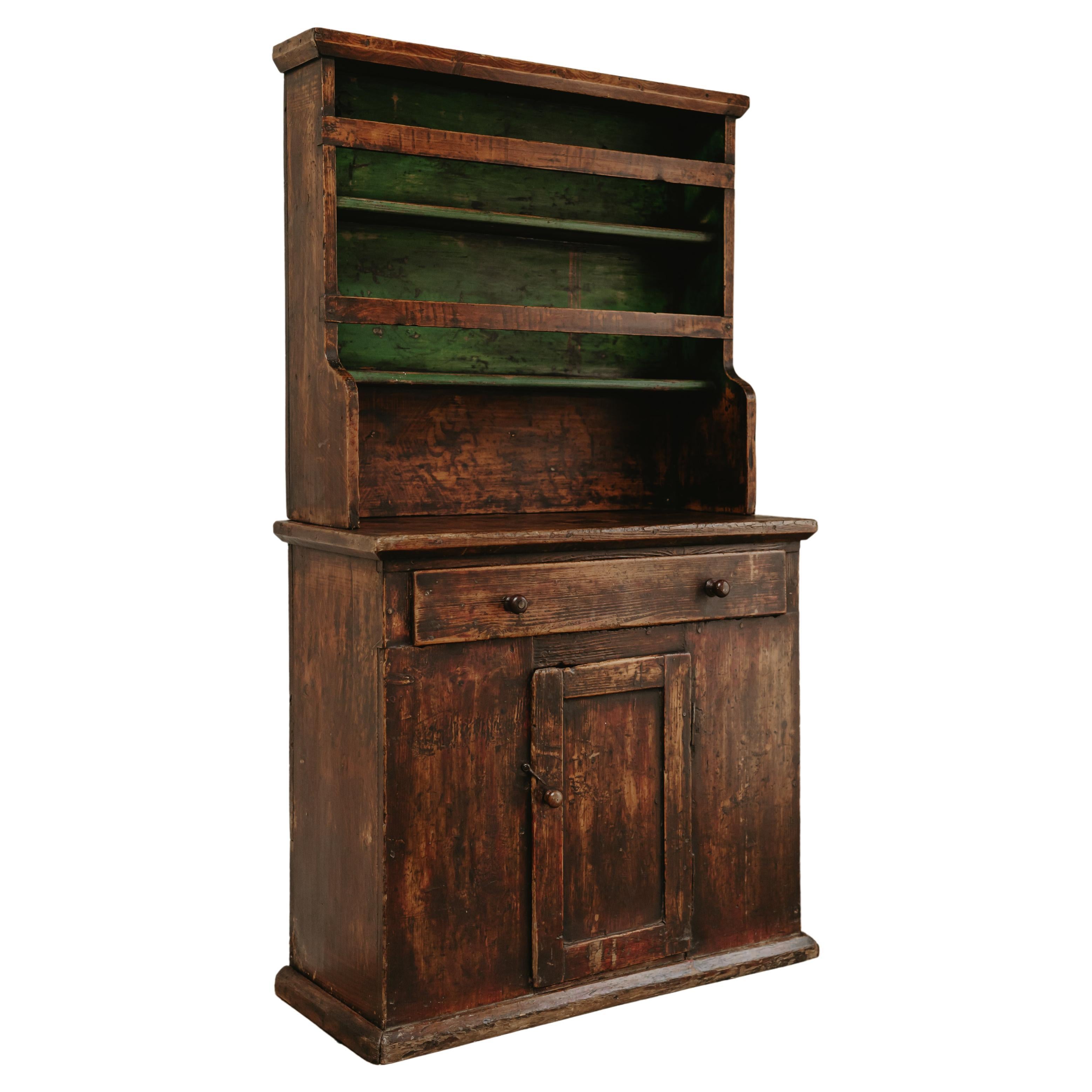 19th Century Welsh Primitive Cottage Dresser  For Sale