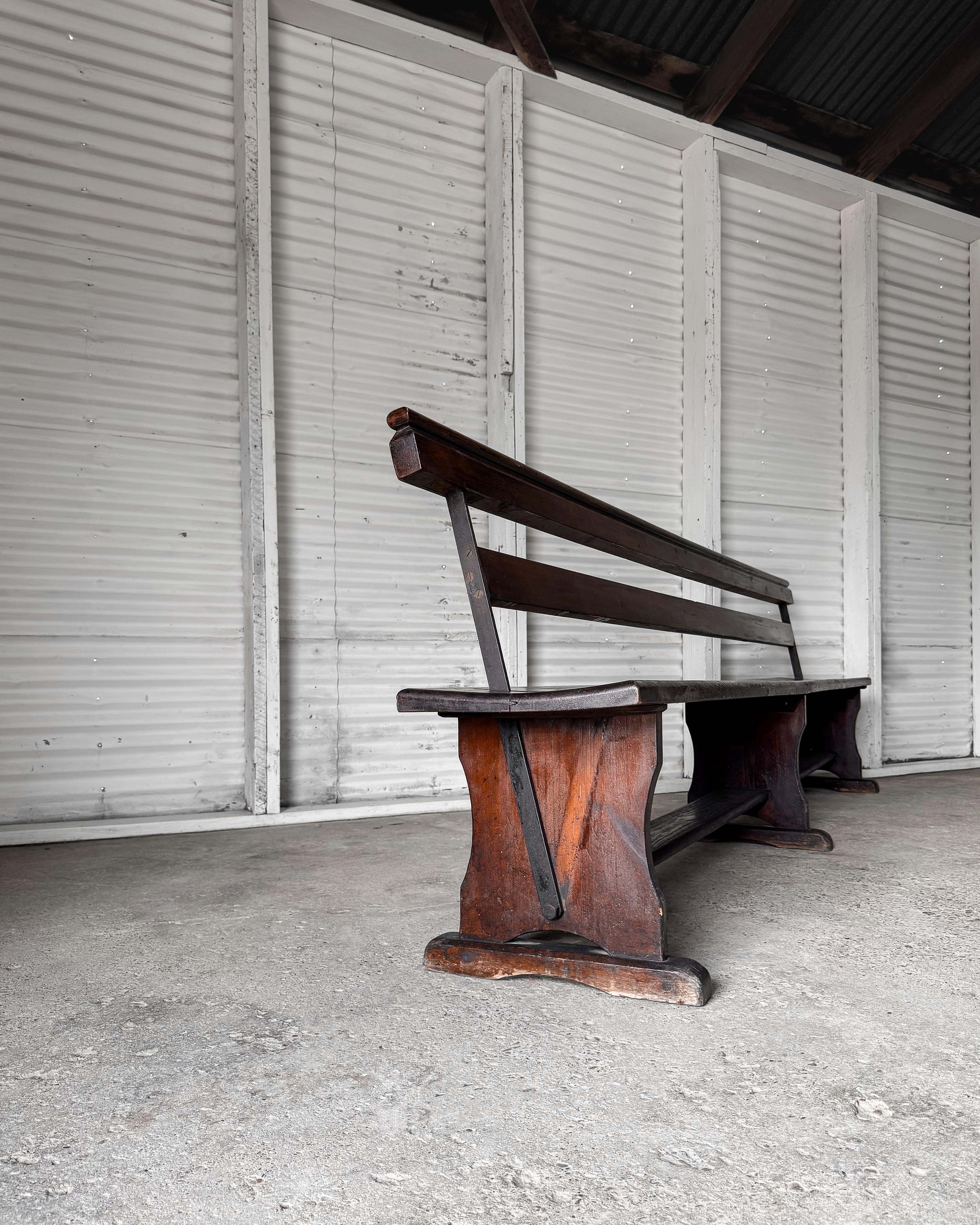 19th Century Welsh Railway Platform Bench 8