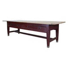 19th Century Welsh Scrub Top Kitchen Table