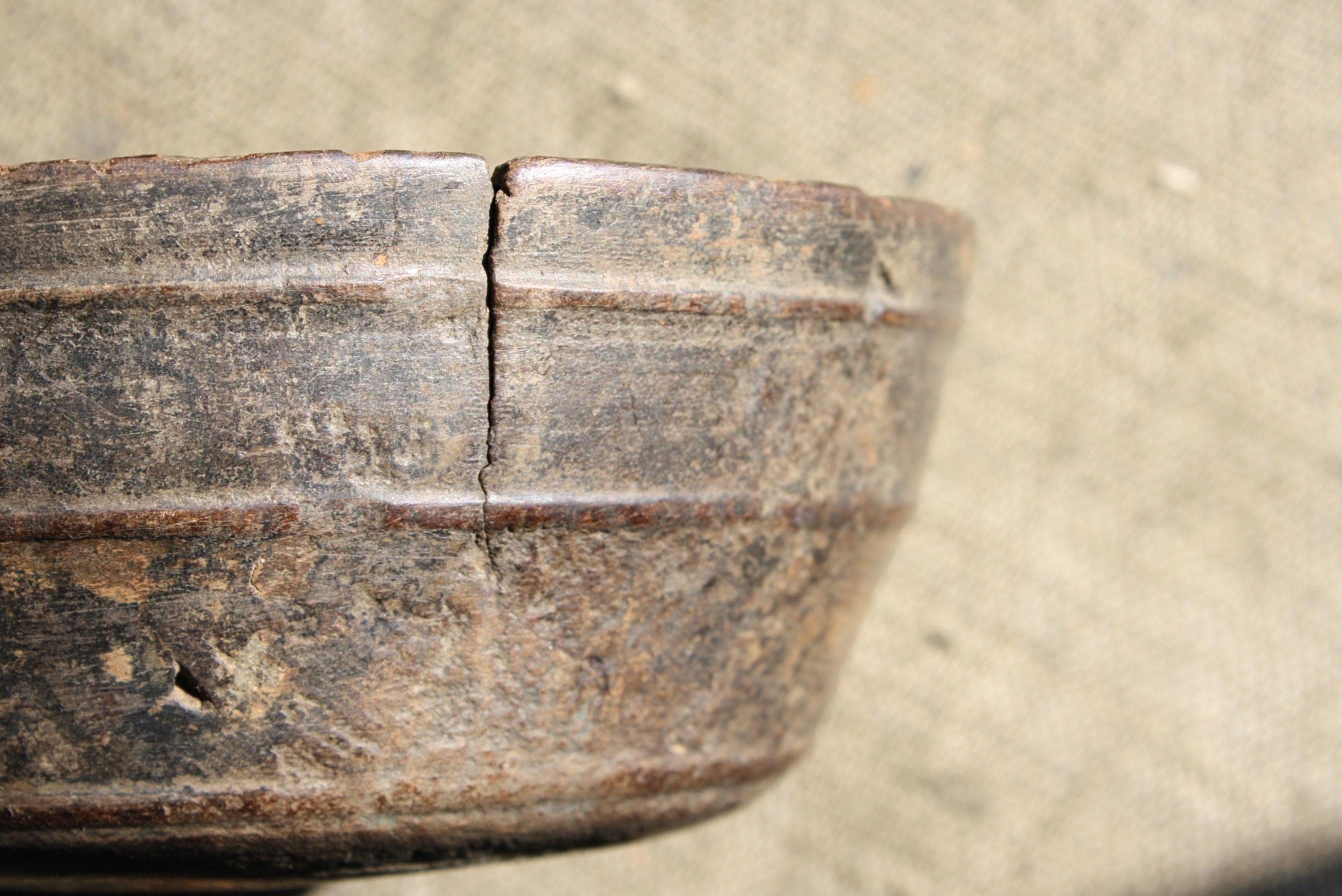 19th Century Welsh Turned Treen Sycamore Diary Bowl 7