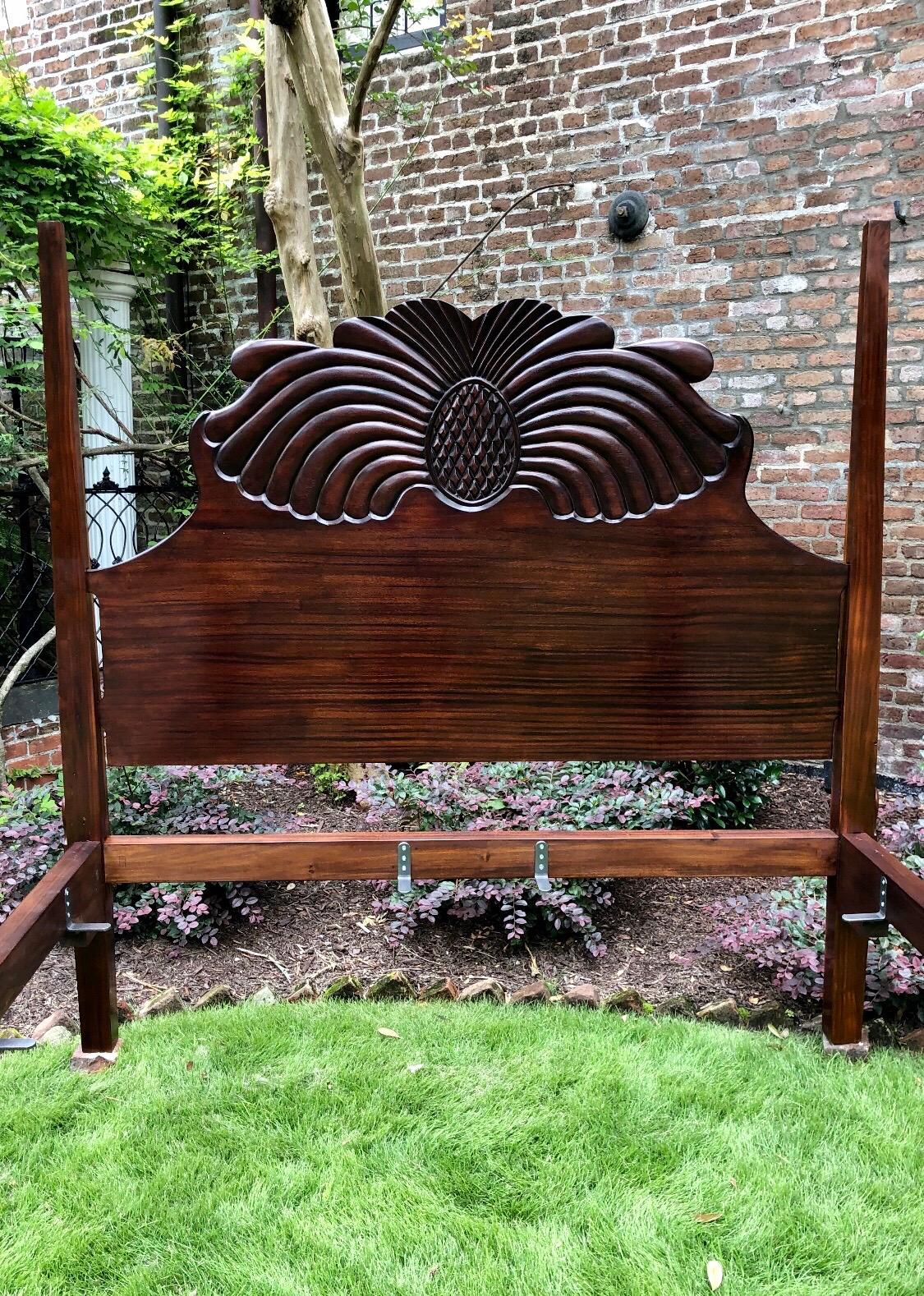 Early 19th Century 19th Century West Indies Mahogany Jamaican Waterfall Bed