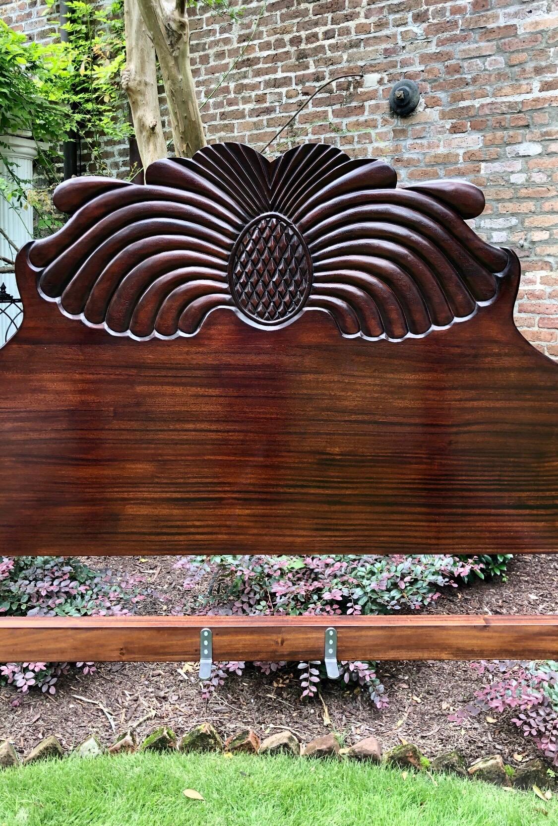 19th Century West Indies Mahogany Jamaican Waterfall Bed 1