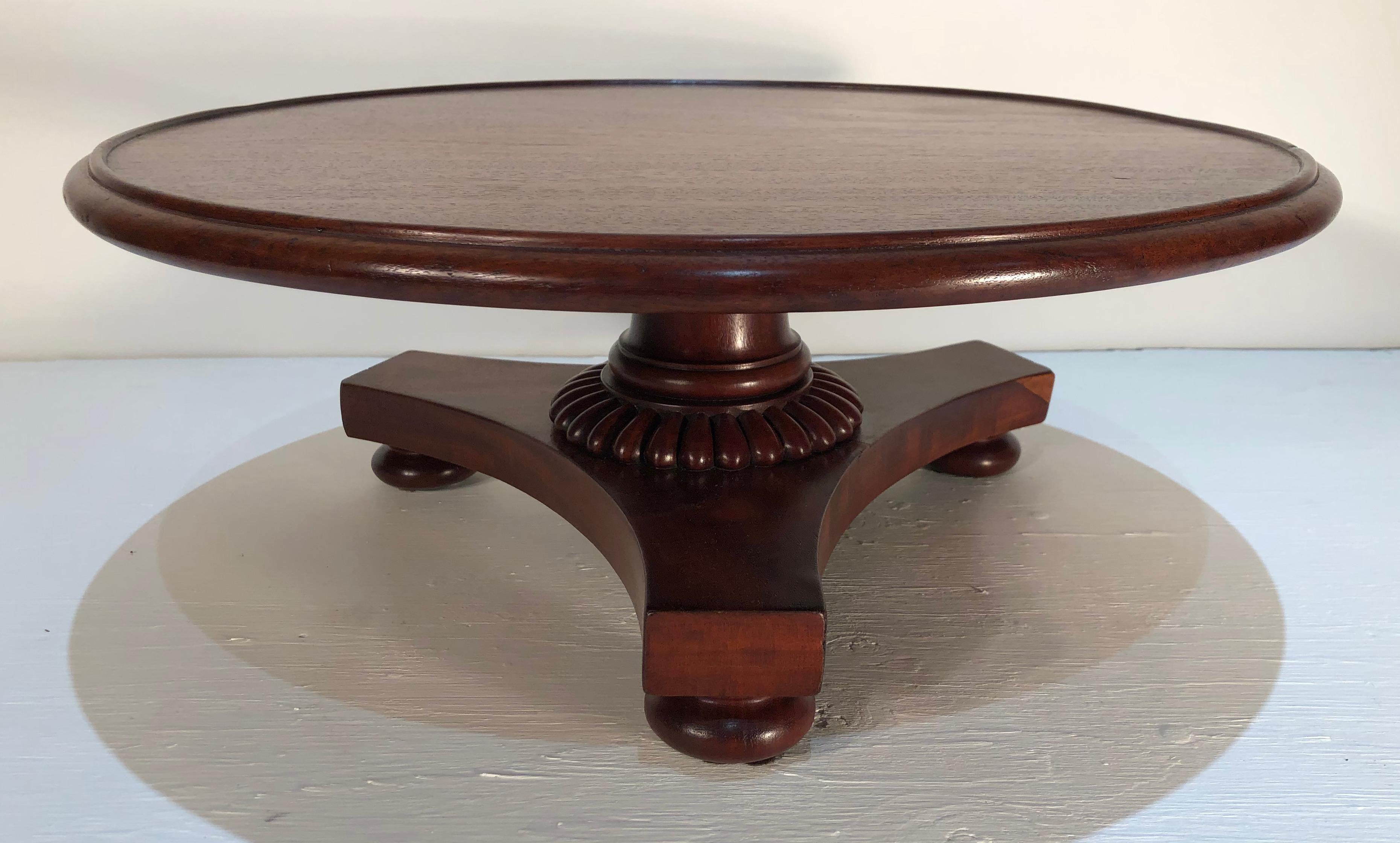 19th Century West Indies Mahogany Lazy Susan In Good Condition In Charleston, SC