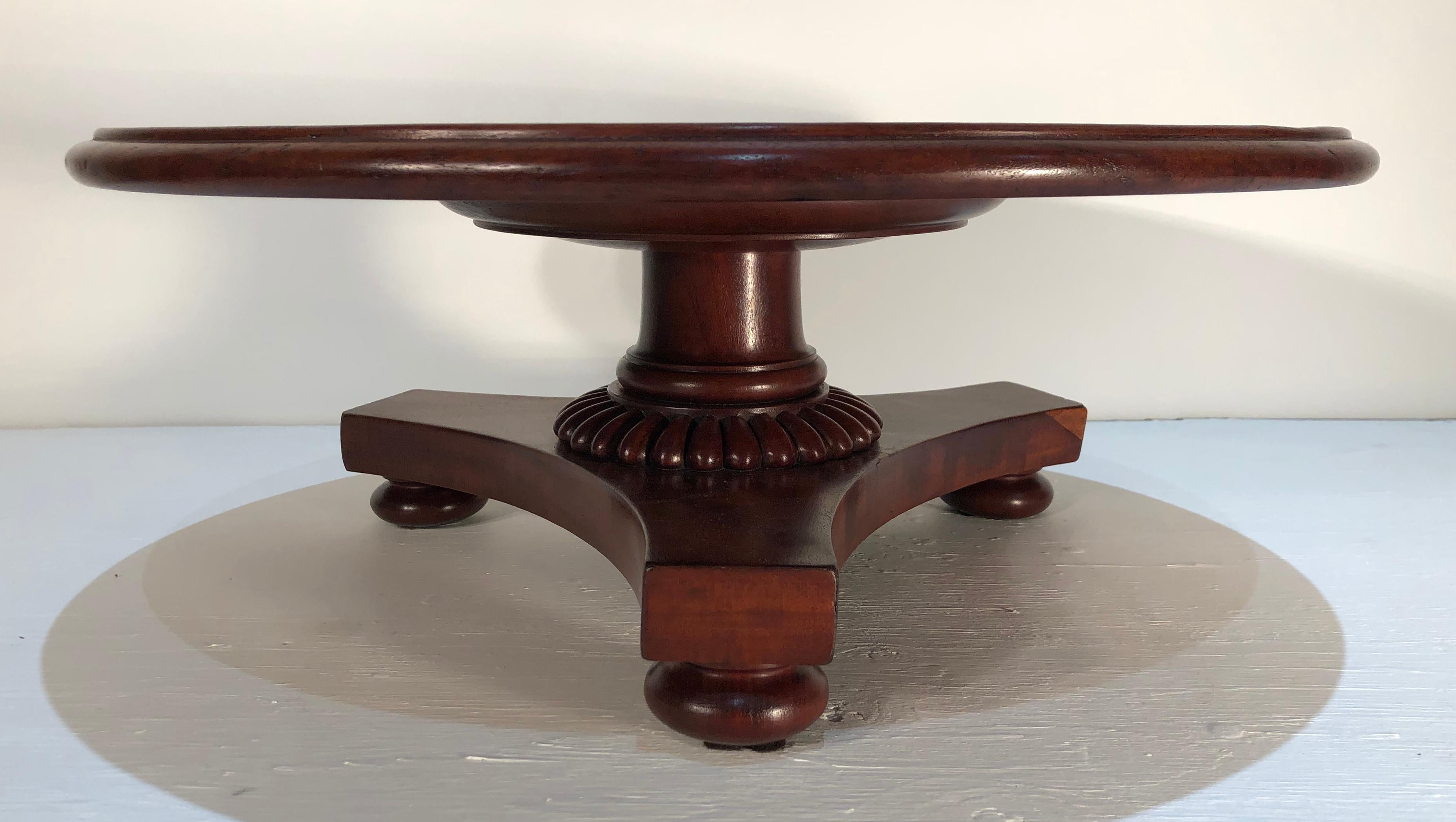 19th Century West Indies Mahogany Lazy Susan 1