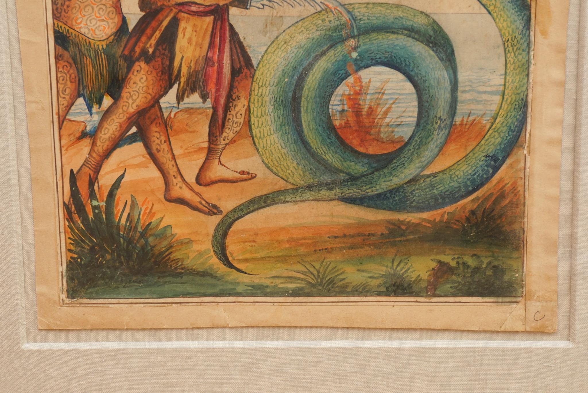 Westindisches Original-Aquarell des 19. Jahrhunderts (2 von 3) im Zustand „Gut“ im Angebot in Hudson, NY