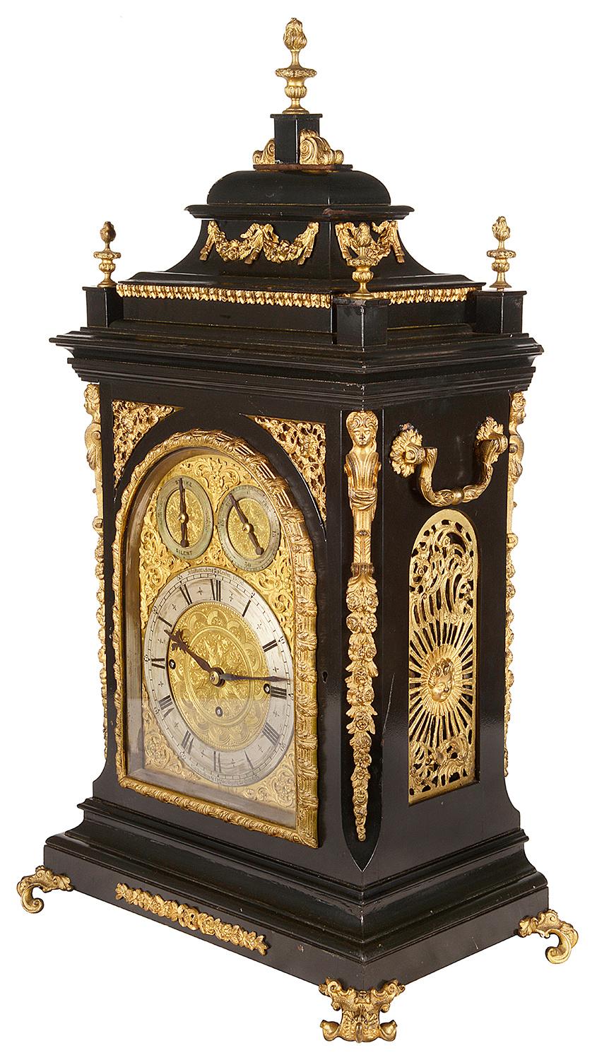 English 19th Century Westminster Chiming Bracket Clock