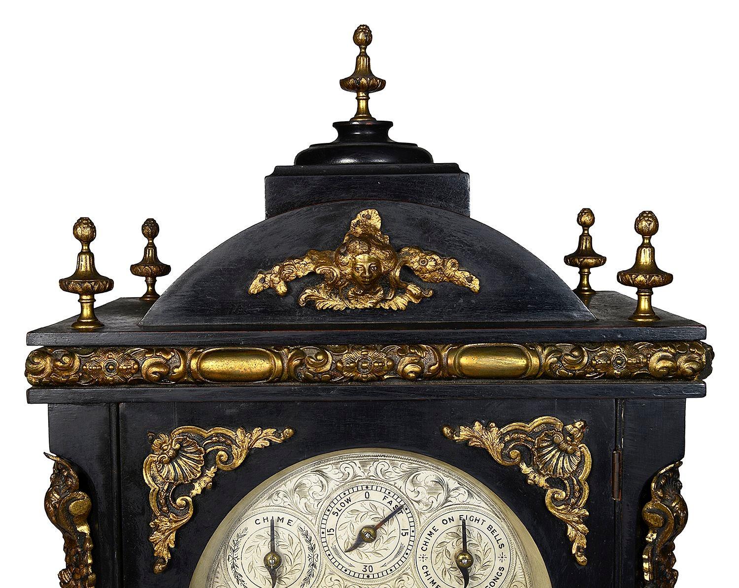 Victorian 19th Century Westminster chiming mantel clock For Sale