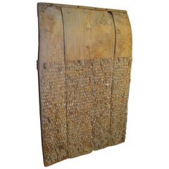 19th Century Wheat Thresher Sled from Spain as Agrarian, Sculptural Wall Art