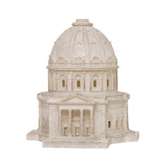 19th Century Belgian Antique Parisian Plaster Architectural Model Capitol
