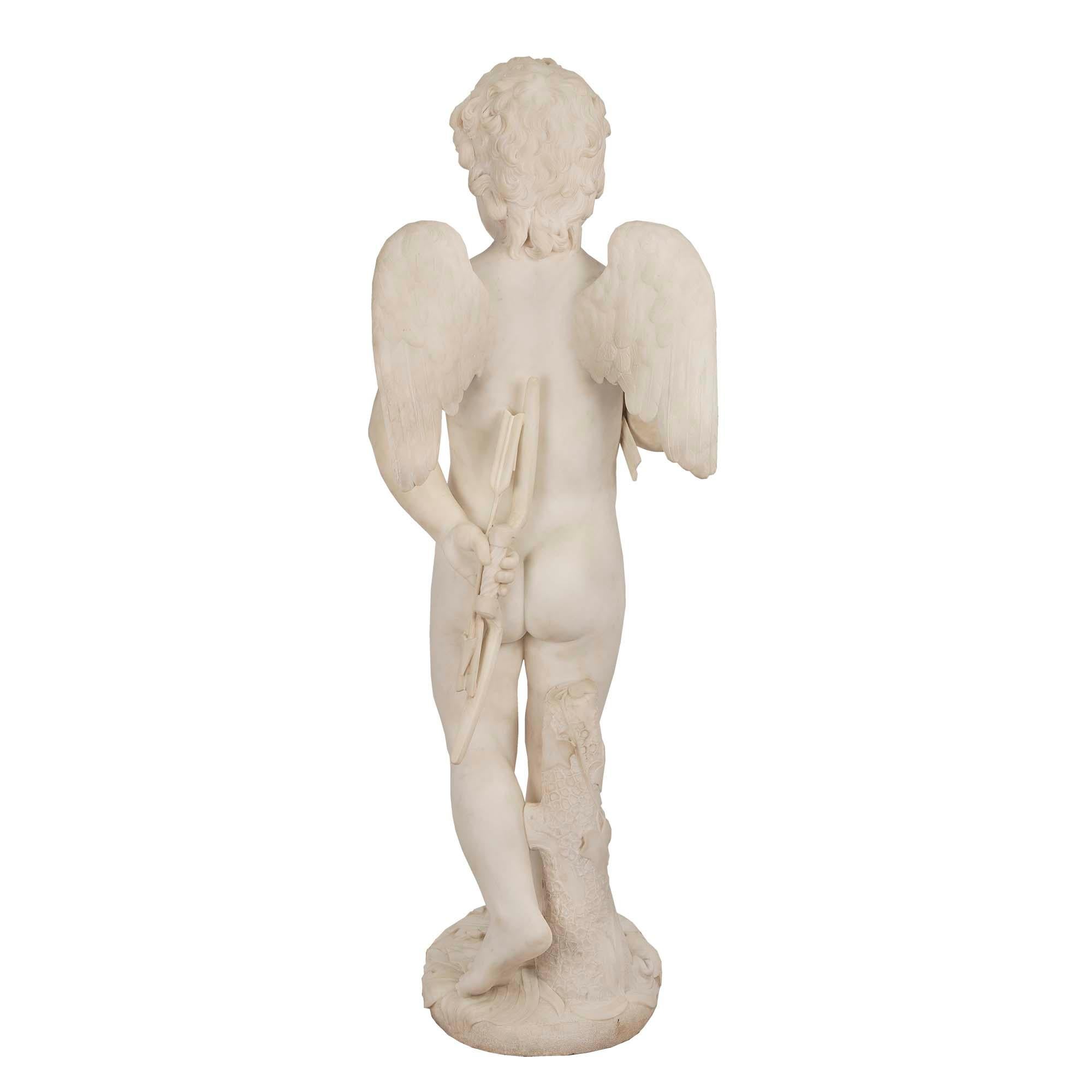 Scultura di Carrara bianca del XIX secolo, firmata Chauncey Bradley Ives In condizioni buone in vendita a West Palm Beach, FL