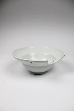 19th Century White Delft Shavingbowl Glazed Earthware The Netherlands