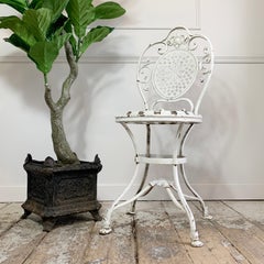 19th Century White Lions Paw Arras Orangery Chair