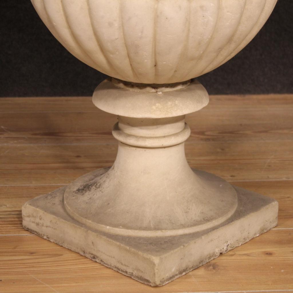 19th Century White Marble Antique Italian Medici Vase, 1880 4