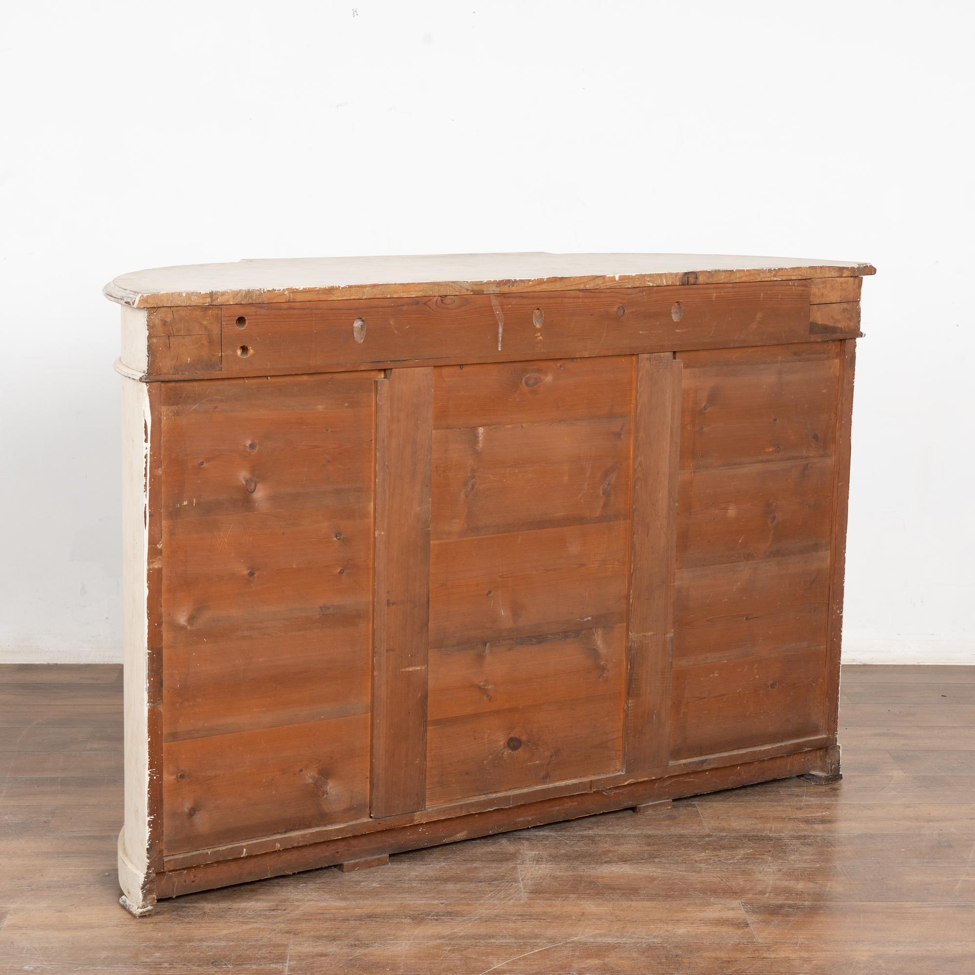 19th Century White Swedish Gustavian Sideboard Buffet For Sale 6