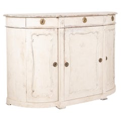 19th Century White Swedish Gustavian Sideboard Buffet