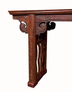 19th Century Whitewood Console, Sianxi, China