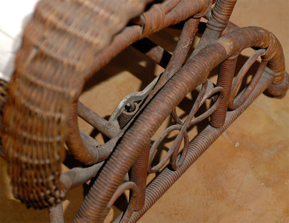 19th Century Wicker Rocking Chair from England 6