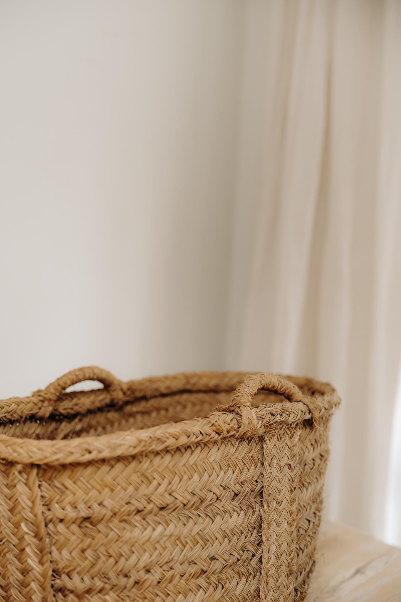 Panier en osier tressé du 19ème siècle ... en vente 4