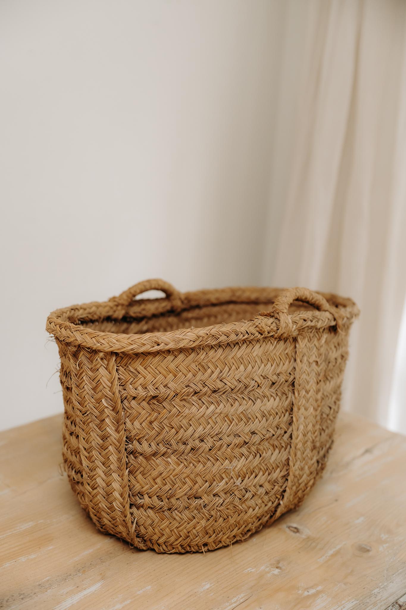 Panier en osier tressé du 19ème siècle ... en vente 5