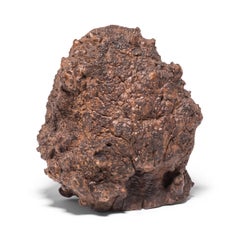 19th Century Wide Mouth Frog Burl Container