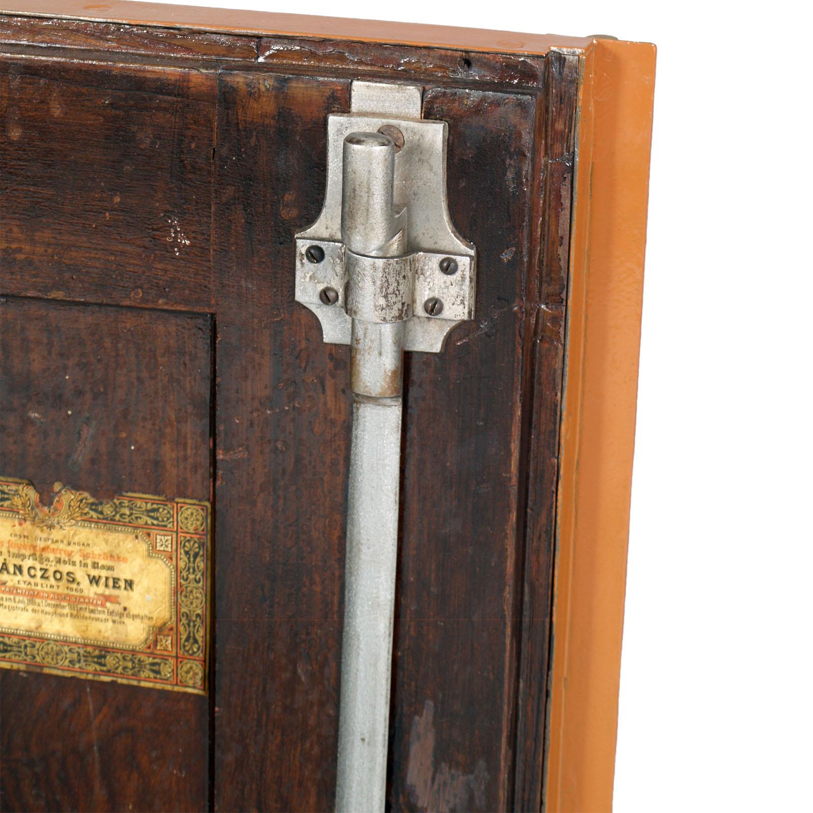 19th Century Wien Armored Cabinet, Safe, Restored and Functioning, All Original For Sale 3