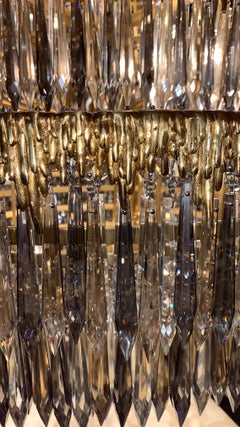 Araña Wien de 24 Luces en Bronce Antiguo y Cristal