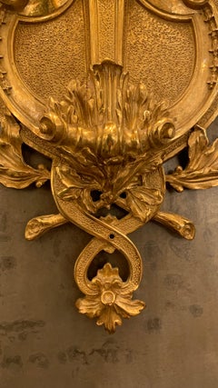 19th Century Style Wien Wall Lamp with 7 Lights in Antique Bronze and Crystal