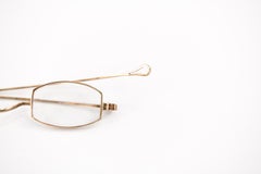 19th Century "Wilcox" Eyeglasses with Solid 14k Gold Frames & Original Case