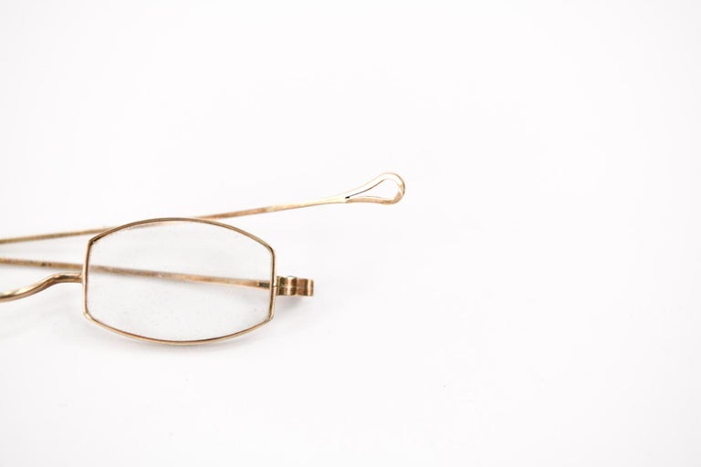 19th Century "Wilcox" Eyeglasses with Solid 14k Gold Frames and Original  Case at 1stDibs | 14k solid gold eyeglasses frames