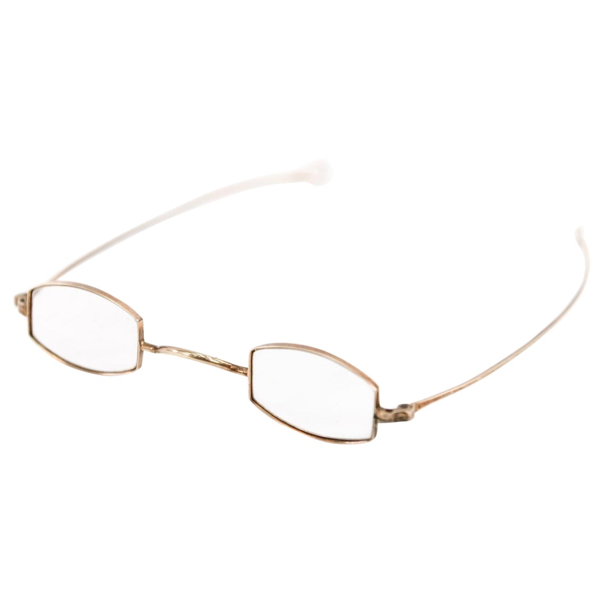 19th Century "Wilcox" Eyeglasses with Solid 14k Gold Frames & Original Case
