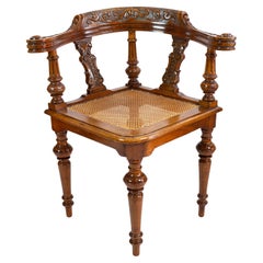 Used 19th Century Wilhelminian Walnut Corner Chair