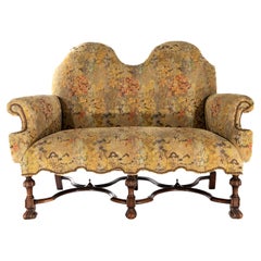 Settee anglaise de style William and Mary du 19ème siècle