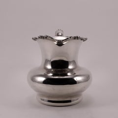 19th Century William Gale Sterling Silver Floral Jug, 1890