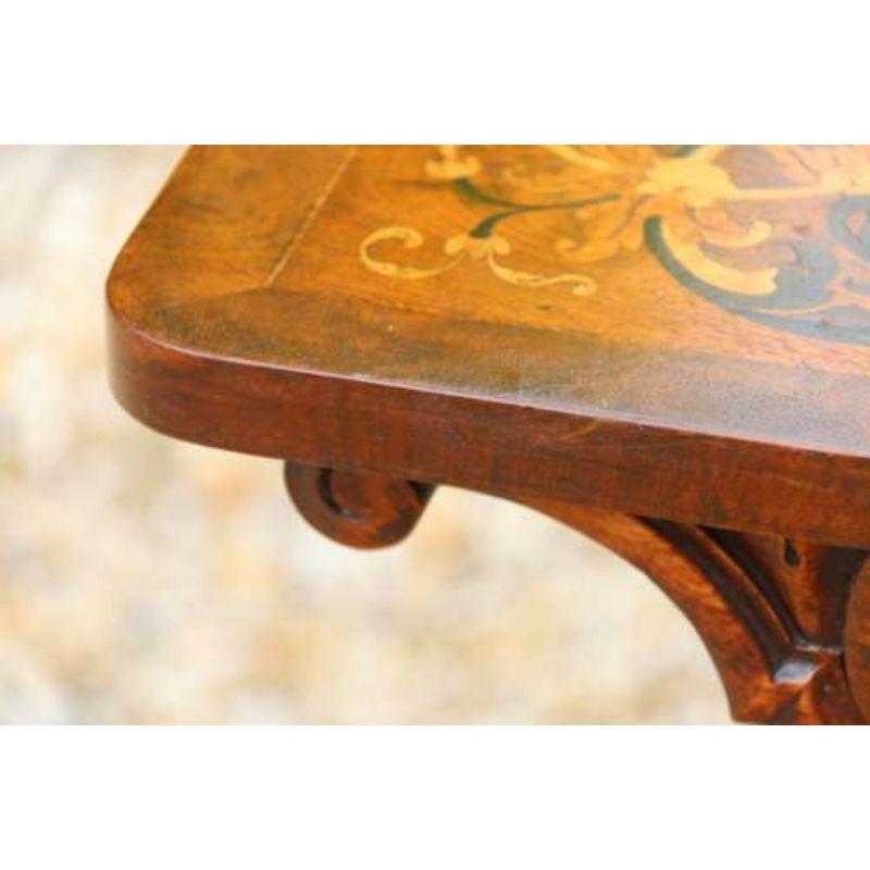 19th Century William IIII Flame Mahogany and Marquetry Library Table, circa 1835 For Sale 11