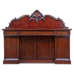 Antique 19th Century William IV Carved Mahogany Sideboard