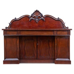 Antique 19th century William IV carved mahogany sideboard