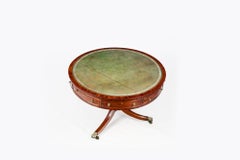 19th Century William IV Circular Mahogany Drum Table