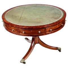 19th Century William IV Circular Mahogany Drum Table