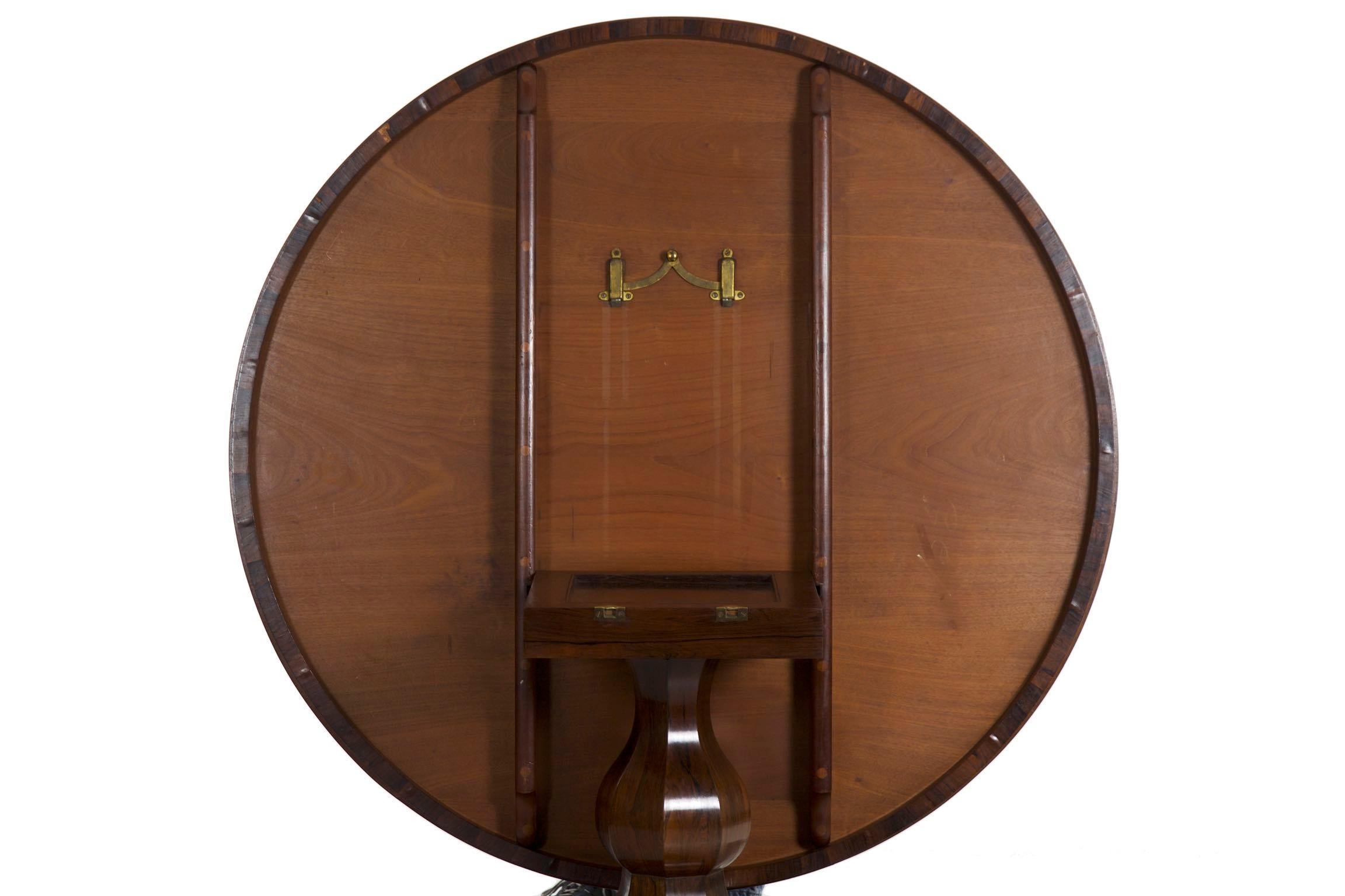 19th Century William IV English Antique Circular Round Dining Table 6