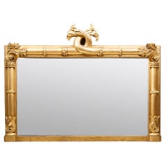 19th Century William IV English Large Rectangular Mirror