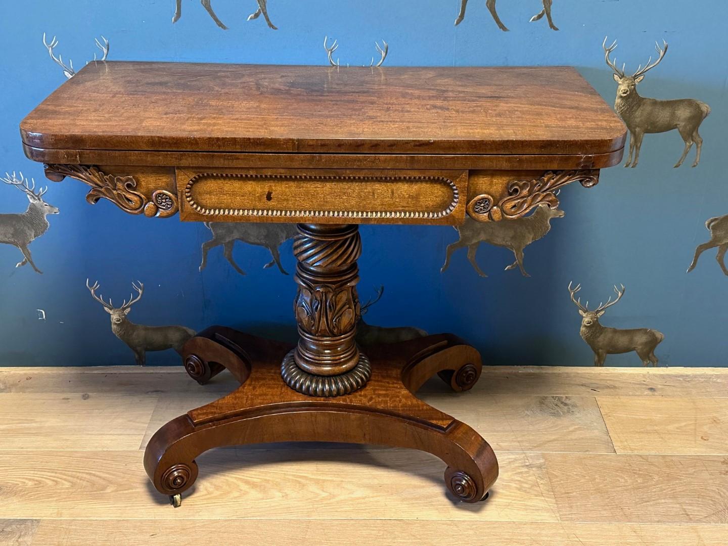 British 19th Century William IV game table For Sale