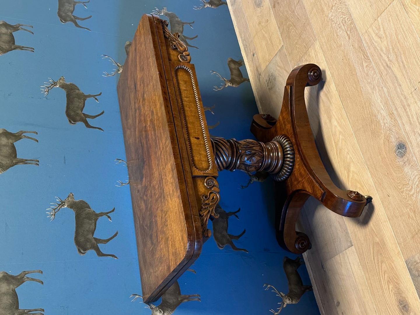 19th Century William IV game table In Good Condition For Sale In Eindhoven, NL