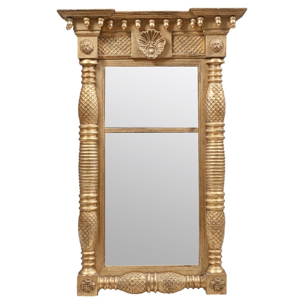 19th Century William IV Giltwood Occasional Mirror